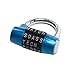Gym Locker Lock,5 Letter Word Lock,5 Digit Combination Lock,Safety Padlock for School Gym Locker,Sports Locker,Fence,Toolbox,Case,Hasp Storage (Blue)