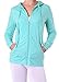 TL Women's Knit Stretch Zipper Solid Casual Zip-Up Hoodie Jackets in Colors