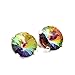 925 Sterling-silver stud earrings made with sparkling Enchanted Forest crystal from Swarovski®. London gift box.