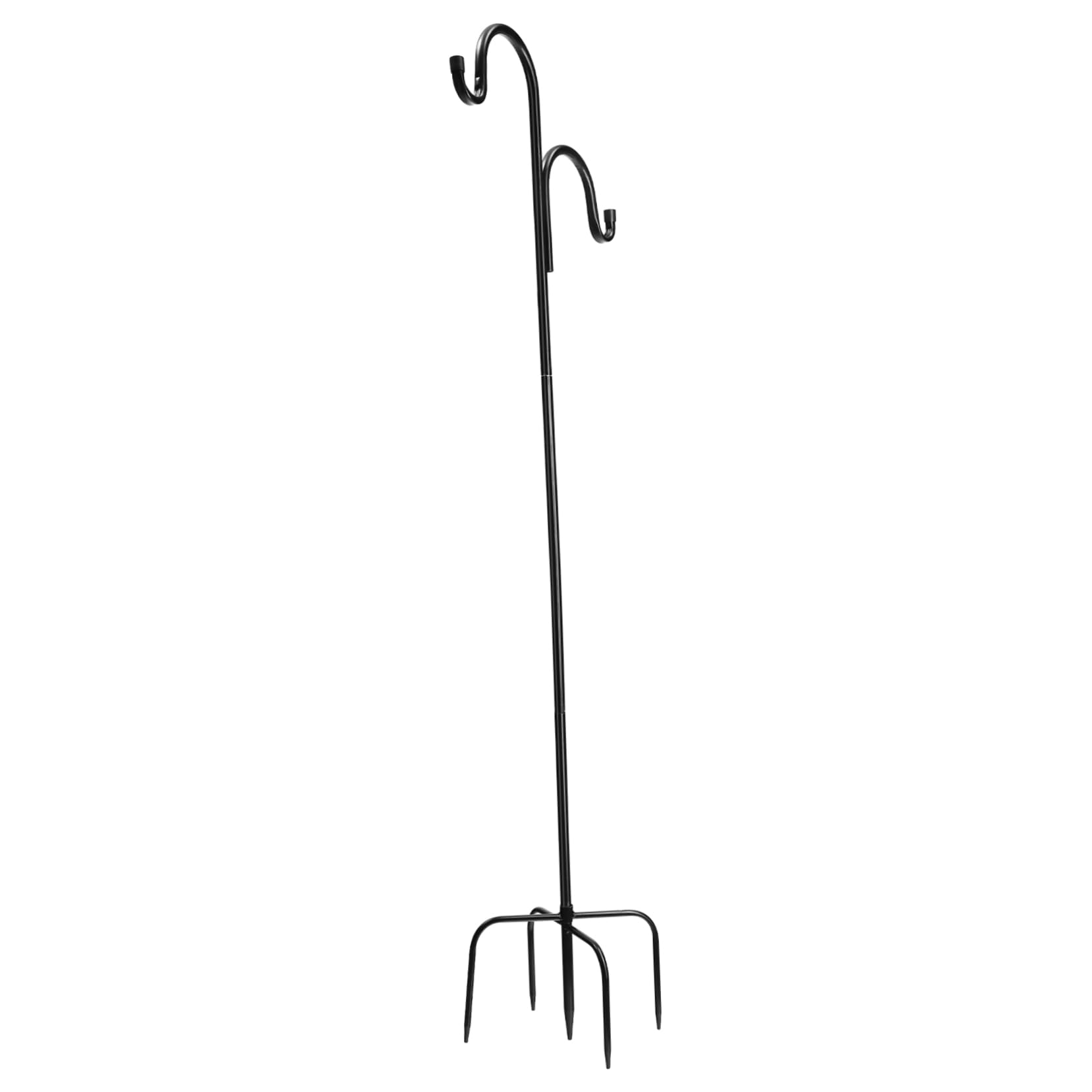 Insertion Rod Garden Hook Shepherds Hooks for Hanging Baskets New Model Heavy Duty Shepherd Hook Outdoor Decoration Plant Tall Lantern Hooks Outdoor Stainless Steel