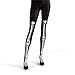 PATTONJIOE Skeleton White Bone Tattoo Socks Pantyhose Stocking Tight Nice Black
