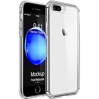 Mkeke Compatible with iPhone 8 Plus Case,iPhone 7 Plus Case Clear Shock Absorption Cases for Both iPhone 8 Plus and 7 Plus Cover