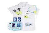 Doctor dress up medical supplies by Jogo Jogo - kids toys costume role play doctor games with lab coat first aid kit or healthkit, doctor tools medical kit for play doctor and doctor for kids