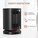NEXGADGET Personal Space Heater, Electric Fan Heater with Auto Oscillation,Smart Touch Control, ETL Listed, 950/800 Watt Quiet and Fast Heating for Office Desktop Table Home Dorm