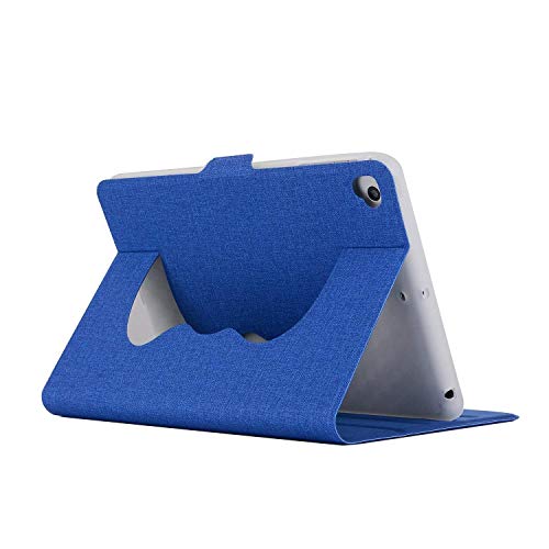 iPad Mini Case,MeiLiio Premium Fabric PU Leather Folio Case with 360 Degree Rotating Multi-Angle Viewing with Auto Wake-Sleep Smart Cover for 7.9 inch iPad Mini/Mini2/Mini3/Mini4,Blue