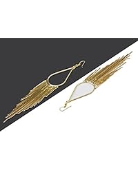 Vijiv 1920s - Pendientes largos con borla de caída de 20s