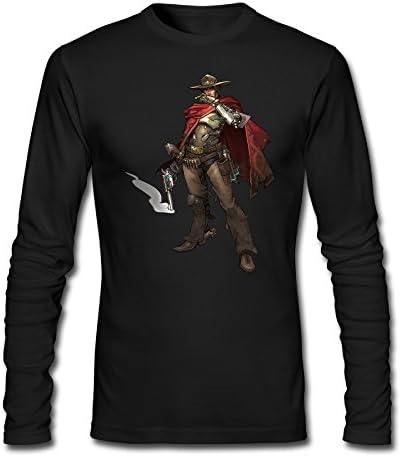 Men Overwatch Sombra ARG Jesse McCree Tshirt Long Sleeve