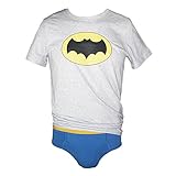DC COMICS BATMAN Underoos T-Shirt And Brief Mens Underwear 2pc Set