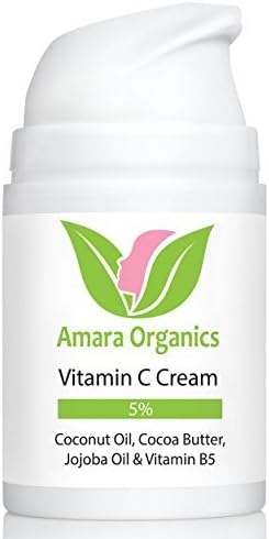 Amara Organics Vitamin C Cream for Face with Coconut Oil, 1.7 fl. oz. by Amara Organics