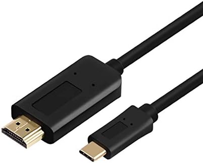 Miroha USB C to HDMI Cable USB 3.1 Type C Male (Thunderbolt 3 Compatible) to HDMI Male 4K Cable for the 2015/2016 MacBook Pro, Chromebook Pixel and Future USB Type C Devices (5 Feet/ 3 Meters)