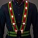 Tuvizo LED Reflective Vest with Lights. High Visibility Safety Reflector for Running or Cycling