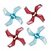 16pcs Gemfan 40mm Propeller 1636 4-Blade Props 1.0mm Shaft for 0804 0802 Brushless Motor 80mm Micro Drone FPV Racing Quadcopter
