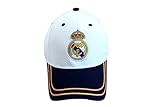 Real Madrid Spain Soccer Sun Buckle La Liga Curved Bill Gorra White Hat Cap