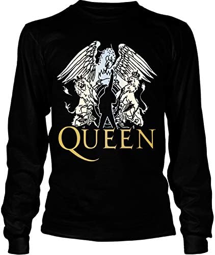 COLOSTORE Queen Fan Club T Shirt, Freddie Mercury T Shirt - Long Sleeve Tees
