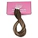 Full Shine Hair Extensions Tape in 16 Inch Skin Weft Tape in Hair Extensions Balayage 4 Medium Brown Fading to 24 Honey Blonde And 4 Invisible Tape in Extensions Human Hair Straight Hair 50Gram 20Pcs