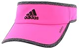 adidas Women's Adizero Ii Visor, Shock Pink/Dark Grey Heather/Black, One Size