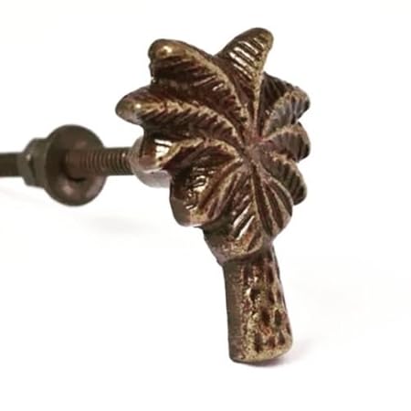 Tropical Palm Tree Vintage Metal Handle Knob Drawer Pull Cabinet