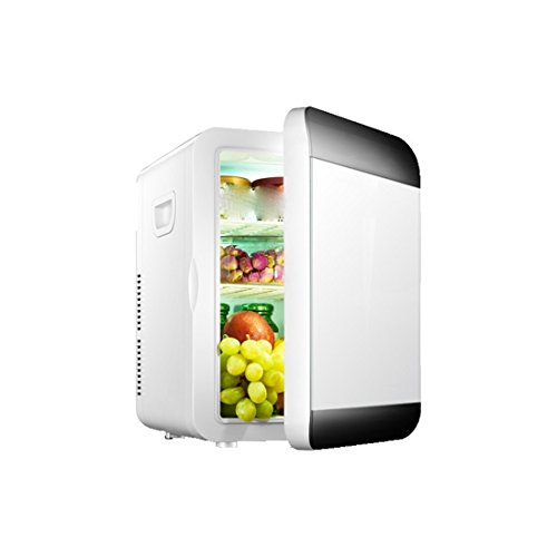 Click Here to See More Images STAZSX Mini small refrigerator small car refrigerator single door car refrigerator car cooling/heater, black and white 20l-33X28.5X41cm