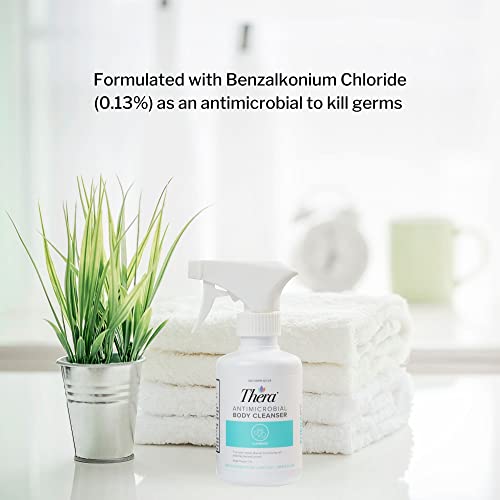 Thera Antimicrobial Body Wash Cleanser, RinseFree, Topical, Mild
