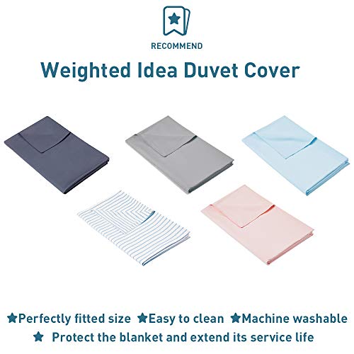 Weighted Idea Weighted Blanket Adult 15 lbs Twin Size (48''x78'', 100% Natural Cotton, Coral Pink)