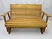 4 Foot Cedar Porch Glider, Stained Finish, Amish Crafted
