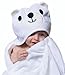 MICHLEY Animal Face Hooded Baby Towel Cotton Bathrobe for Boys Girls 0-6 Year