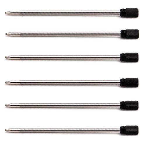 Photo 1 of CaoDuRen L: 2.75in(7cm), 0.7mm Tip, Liquid Ballpoint Pen Refills Compatible with Crystal Pen and Screwdriver Pen, German Ink?Suitable for Liquid Sand Pen,Tool Pen (Black 6PCS)
