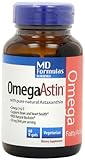 OmegaAstin - VEGAN Omega 3-6-9 & BioAstin Hawaiian Astaxanthin - 60 gelcaps - Gluten-Free