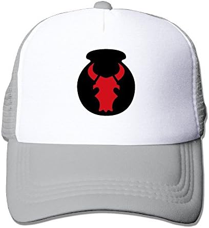 akowei 34th RedBull Infantry Division SSI Unisex Adjustable Sports Snapback Mesh Hat