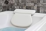 Epica 2X-Thick Luxury Spa Bath Pillow, SuperGrip Suction Cups