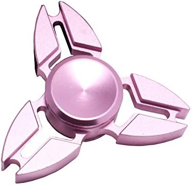 Metal Tri-Spinner Fidget Spinner Metal Toy Stress Reducer Ceramic Bearing - Perfect For ADD, ADHD, Anxiety, and Autism Adult Children ,Pink - Pattern 30