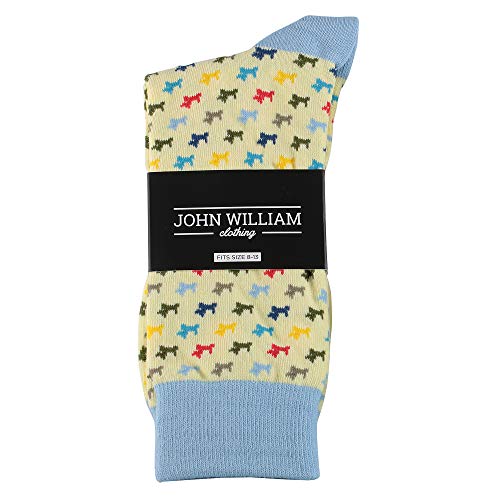 Cool Socks For Men: Mens Funny Dress Socks: Novelty Crazy & Funky Colorful Sock: Dogs Dog Pet