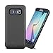 PowerBear Samsung Galaxy S6 Edge Plus Battery Case [4,000 mAh] External Battery Charger for The Galaxy S6 Edge Plus (Up to 1.5X Extra Battery) - Black and Screen Protector Included