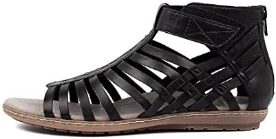 earth black sandals