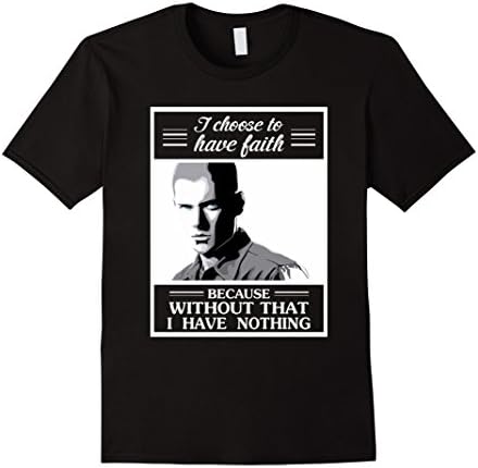 Men's I choose to have faith because without that i have nothing 3XL Black