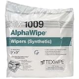 Texwipe Wipers 9" X 9" Polyester AlphaWipe Bag of 150
