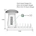 USB Charging Station,SHOW WISH Charging Stand Organizer With Mushroom LED Desk Lamp-3.0 Quick Charge Multiple USB Charger Station for Smartphones,Tablets & Other Gadgets