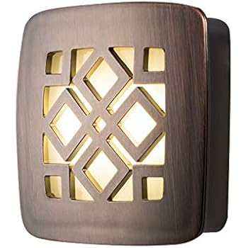 GE Oil Rubbed Bronze Diamond LED Night Light, Plug-in, Dusk to Dawn, UL-Listed, Home Décor, Ideal for Bedroom, Nursery, Bathroom, Kitchen, Hallway, 25436