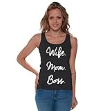Awkwardstyles Mother's Day Gift Women's Wife Mom Boss Tank Top W + Bookmark