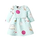 Weixinbuy Kids Girls Swan Print Long Sleeve Princess Fall Mini Tutu Dress