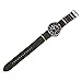 Benchmark Basics Leather Watch Band - Crazy Horse Oiled Leather One-Piece Watch Straps for Men & Women - 18mm, Dark Green