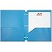 JAM Paper 2 Pocket 3 Hole Punched Plastic Presentation School Folder - Assorted Colors - 4/pack