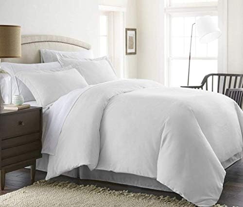 Bed Alter 1000 Thread Count Duvet Cover with Zipper & Corner Ties 100% Egyptian Cotton Luxurious & Hypoallergenic (Queen/Full, White)