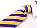 Scott Allan Yellow Purple Ties for Men | College Regiment Striped Necktie | Purple Tie's Men's | Corbata Para Hombre Elegantes