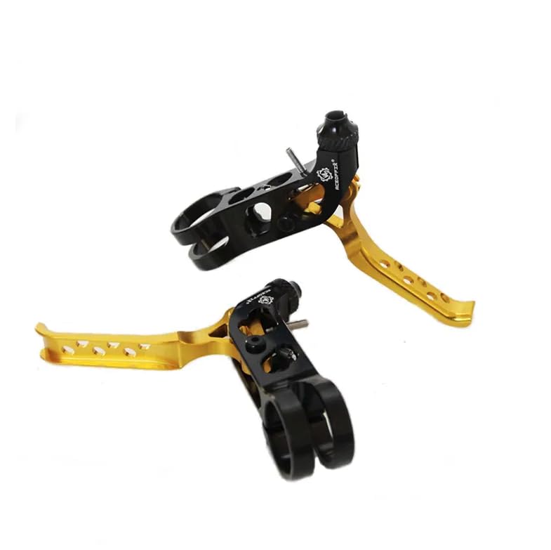 London Craftwork Lightweight Aluminium Brake Lever Set for Integrated Shifters for Brompton (Gold)