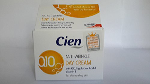 Cien Anti-Wrinkle Anti-Age Day Cream with Q10 and Vitamin E with UV Filter 50 ml by cien