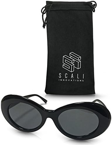 Clout Goggles Retro Round Bold Oval Mod Vintage Thick Frame Kurt Cobain Sunglasses