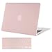 MOSISO Plastic Hard Case & Keyboard Cover Compatible with MacBook Air 11 inch, Pure Lilac Pink