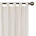 PAIRS TO GO Montana Modern Decorative Tab Top Window Curtains for Bedroom or Living Room (2 Panels), 30