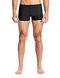 Baleaf Men's PBT Durable Solid Square Leg Training Racing Swimsuit